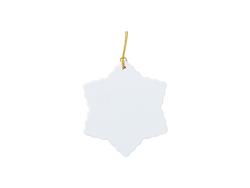 Ornamento Plástico Copo de Neve (6.5*7.4cm)
