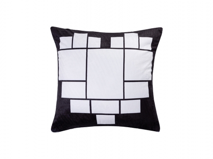 Sublimation 15 Panel Plush Pillow Cover (Heart-Shape, 40*40cm/15.75&quot;x15.75&quot;)