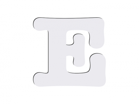 Sublimation HB Letters -E (10*10cm)