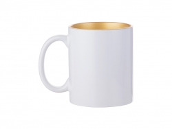 Sublimation 11oz Inner Sparkle Mug (Gold)