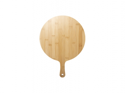 Sublimation Blank Round Bamboo Cutting Board with Handle