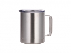 Engraving Blanks 10oz/300ml Stainless Steel Mug with Sliding lid (Silver)