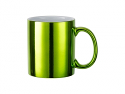 11oz Sublimation Blanks Light Green Plated Ceramic Mug