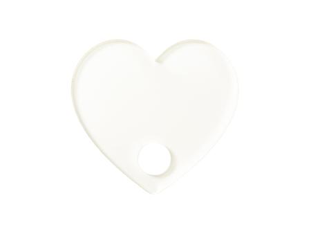 Sublimation Blanks Acrylic Name Tag (5.7*6.2*0.4cm,Heart Shape)