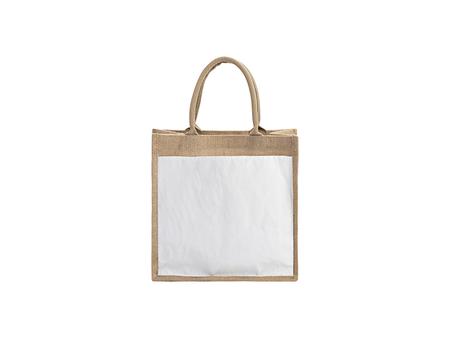 Sublimation Blanks Jute Tote bag(30*30*19cm) MOQ: 500pcs