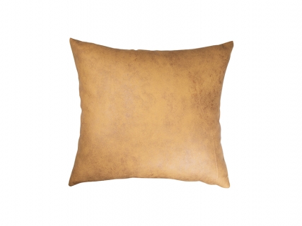 Sublimation Leathaire Pillow Cover (40*40cm, Dark Yellow)