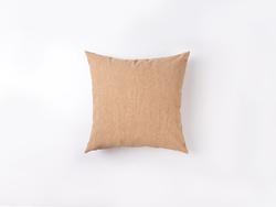 Engraving Leather Pillow Cover(Wood Texture W/ Silver, 40*40cm)