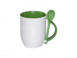 Color Sublimation Spoon Mug (Green)
