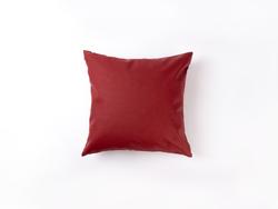 Engraving Leather Pillow Cover(Red W/ Black, 40*40cm)